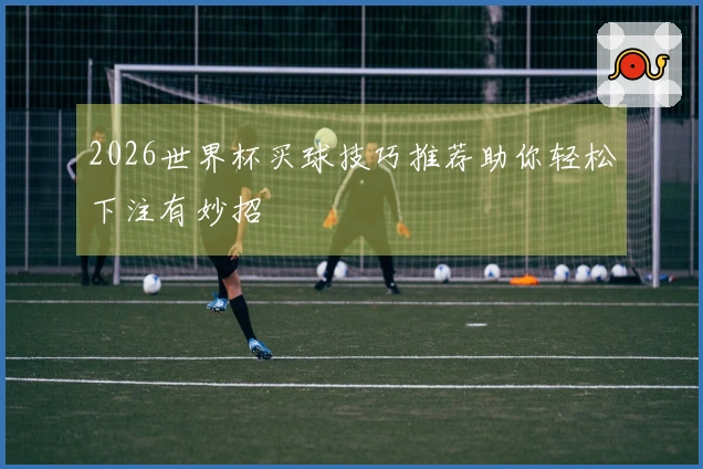 2026世界杯买球技巧推荐助你轻松下注有妙招